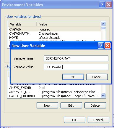 System control panel