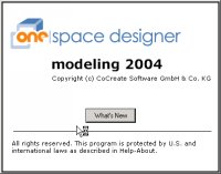 CoCreate Modeling intro screen